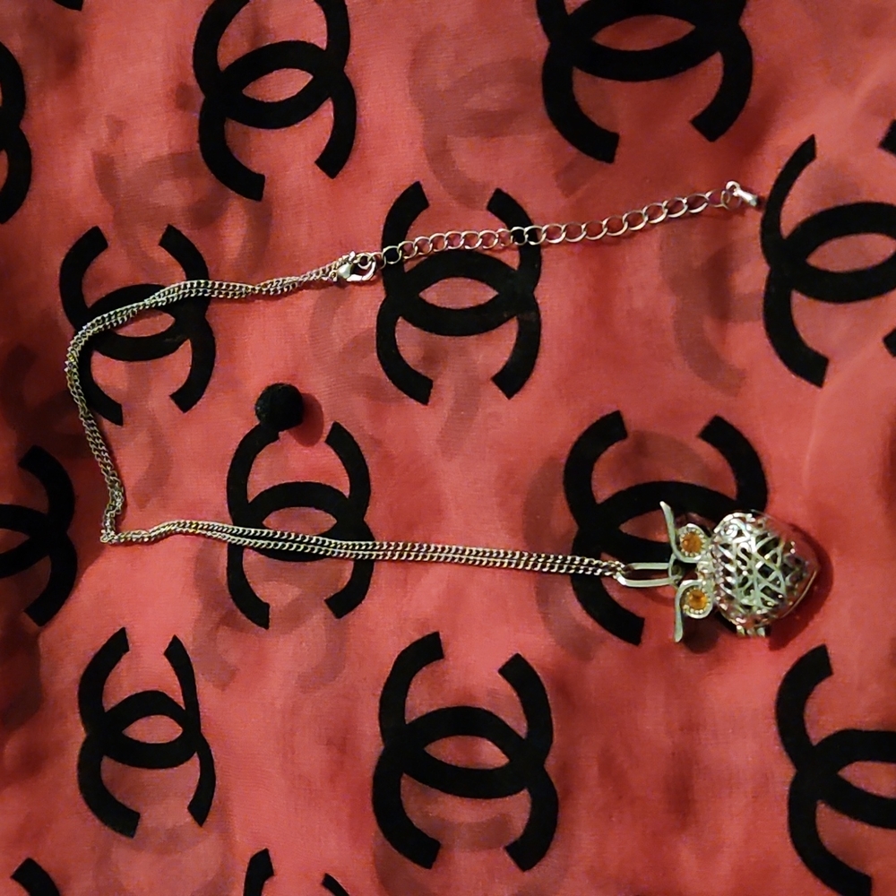 Owl Diffuser Necklace Adjustable For Short Wear O… - image 1